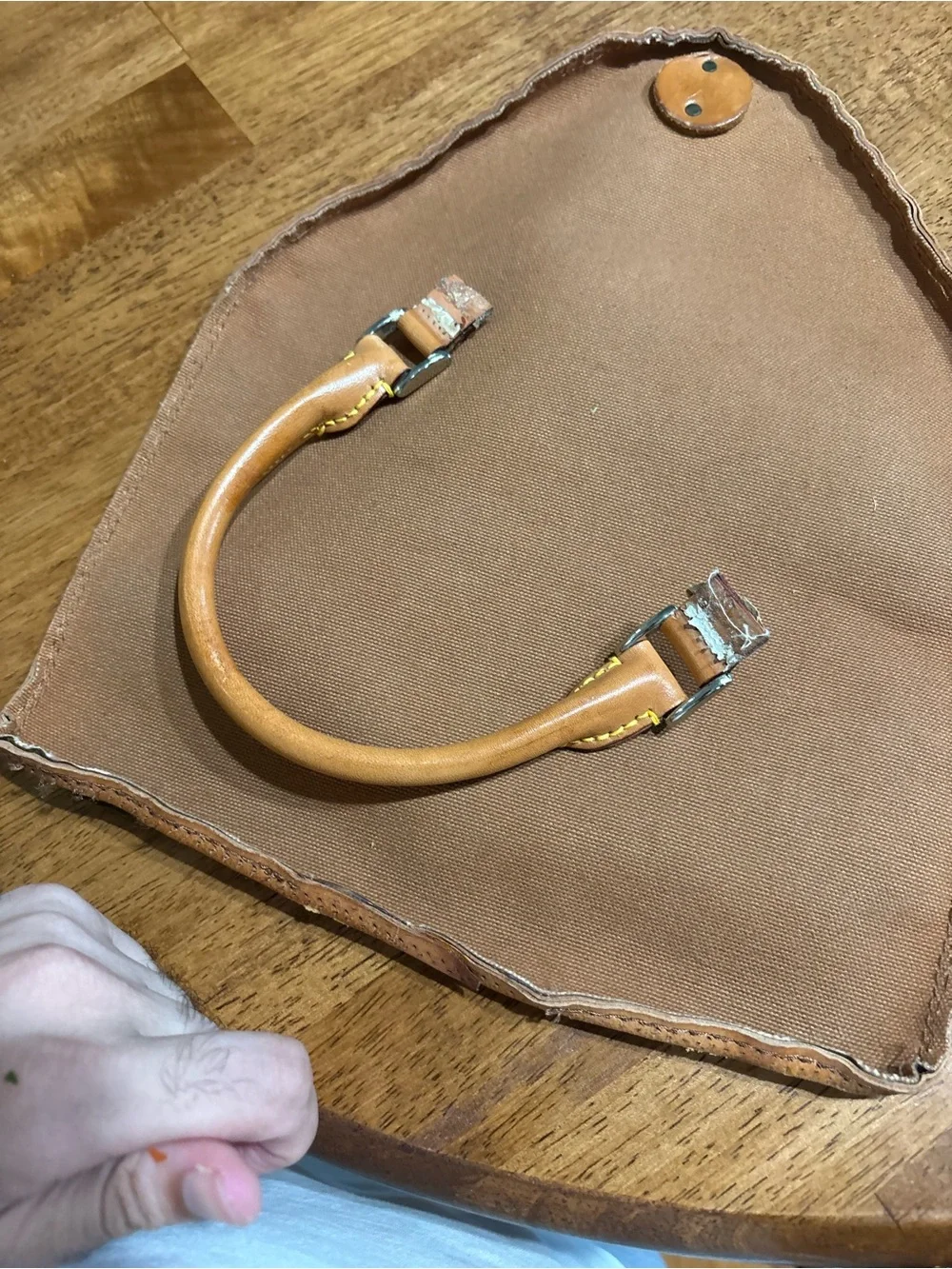Louis Vuitton Monogram Top Handle/bag part leather Monogram
